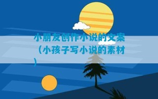 小朋友创作小说的文案（小孩子写小说的素材）