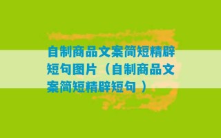 自制商品文案简短精辟短句图片（自制商品文案简短精辟短句 ）