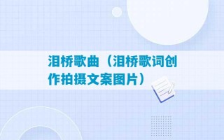 泪桥歌曲（泪桥歌词创作拍摄文案图片）