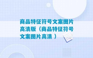 商品特征符号文案图片高清版（商品特征符号文案图片高清 ）